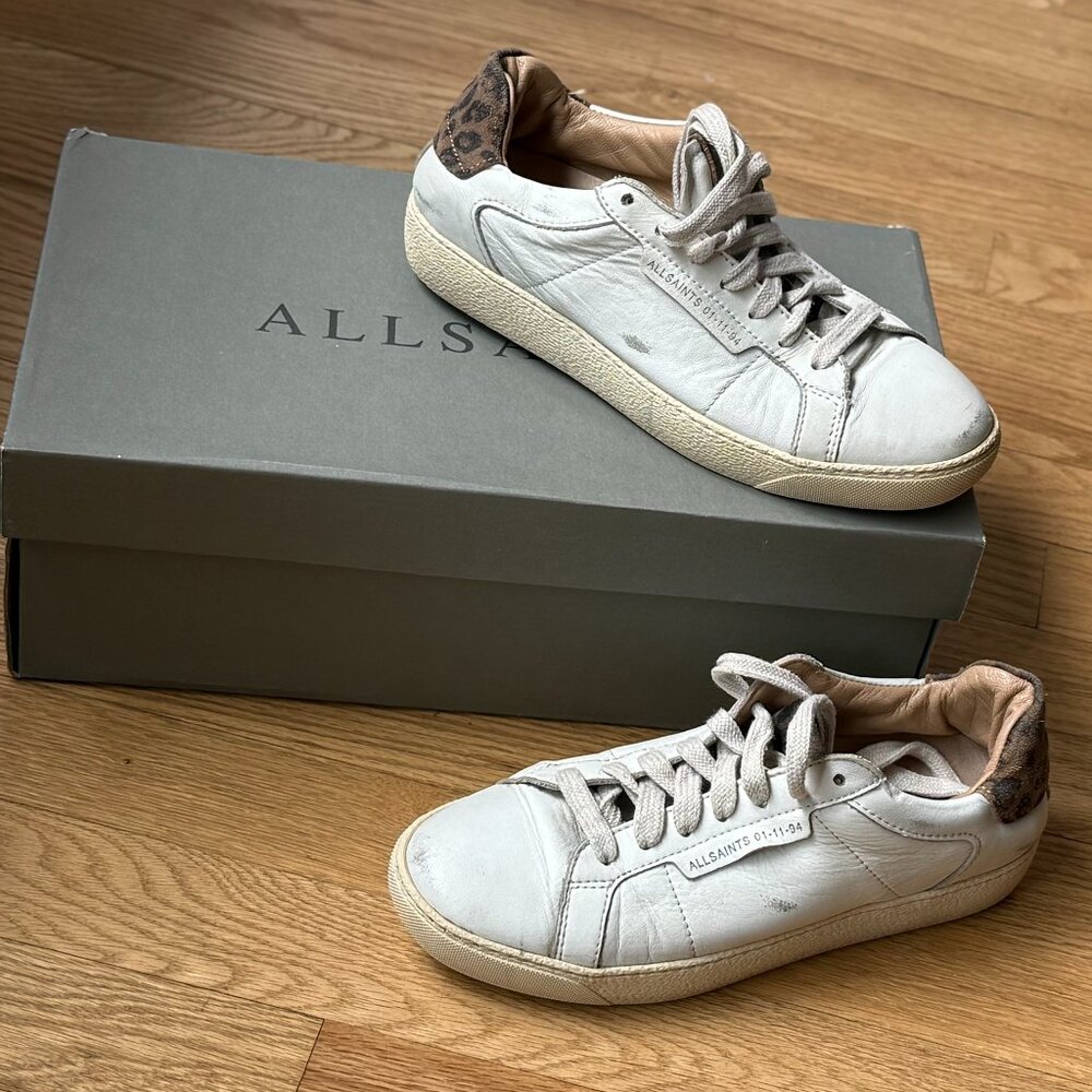 AllSaints Sheer Leopard Sneaker size EU 36 US 6